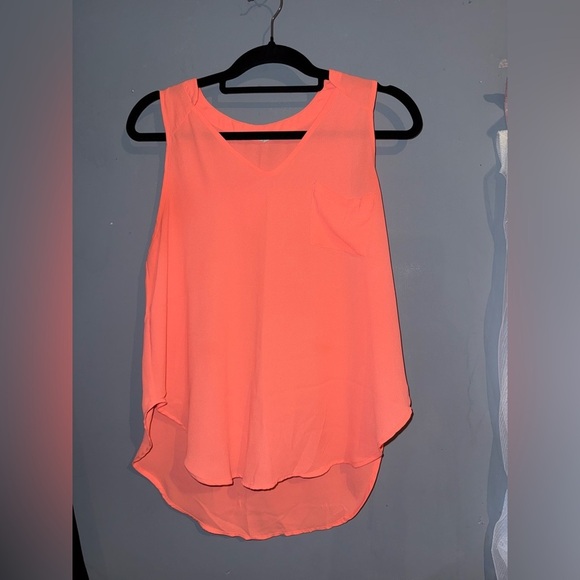 Lush Tops - Lush Vibrant Orange Tank Top, medium